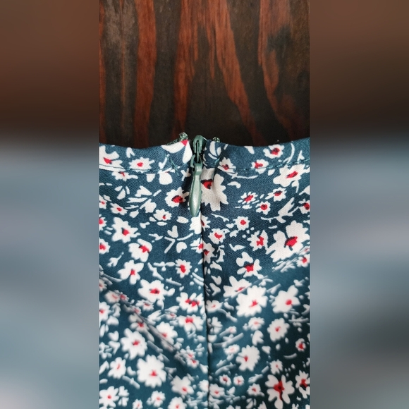 SHEIN Floral Spaghetti Strap Dress - Black and White - Picture 5 of 5